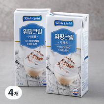 리치골드 휘핑크림, 1kg, 4개