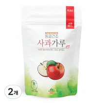 산마을 동결건조 사과 가루, 80g, 2개