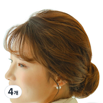 가발매니아 올림머리 당고머리 가발 미니, 투톤브라운, 4개