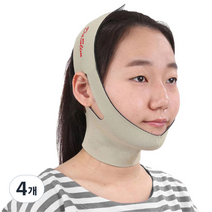 DA슬림 뷰티마스크 얼굴 땡김이 턱목 프라임, 베이지, 4개