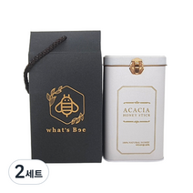 라라허니 아카시아꿀스틱 10g x 20p 틴케이스 선물 세트, 2세트, 200g