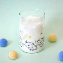 짱구 미니 글라스 300ml, 와글흰둥이, 와글흰둥이, 1개