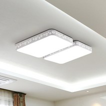 샤미즈 LED 프리미엄 조립형 거실 4등 봄꽃 100W, 화이트
