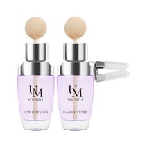 유멜 시그니처 차량용 디퓨저 20ml x 2p + 나무봉 2p + 벤트클립 2p 세트, 1세트, 프렌치라벤더