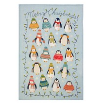 크리스마스 벽장식 티타올 수방수건, 팽귄, 1개