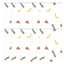 그린리빙 의류 신발 의류보관 여행용 지퍼백 특대형 과일, 10개, 1개입