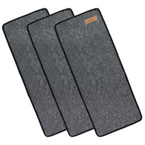 펫츠몬 고양이 부착형 논슬립 카페트 스크래쳐 75 x 30 cm + 벨크로 테이프 1m x 2p 세트, 3세트, 그레이