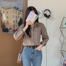 여성용 라블릿 파스텔 베이직 셔츠 NB1668K19