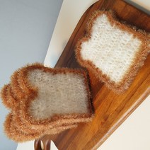 허니멜로 식빵수세미 뜨개질 DIY 패키지, 1세트, 아이보리, 카라멜