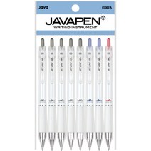 자바펜 제트라인M 저중심 볼펜 0.5mm 블랙 5p + 블루 2p + 레드 세트, 혼합색상, 1세트