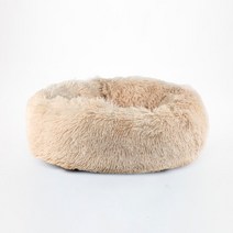 [고양이펠트도넛] 까사보니따 반려동물 롱퍼 도넛 침대 방석, 베이지