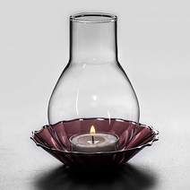 리버그린 데일리 티라이트 유리 캔들홀더 컬러베이스, 혼합색상