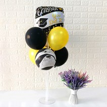 와우파티코리아 졸업 풍선꽂이 세트, 졸업 축하 사각, 2세트