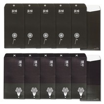멜로우 조의금 봉투 2종 x 6p 세트 국화꽃다발, 1세트