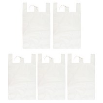 애니돌 손잡이 마트 비닐봉투 유백, 500개, 5L