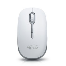 ZIO 무소음 무선 마우스 ZIO-MW4020, 화이트 + Gray