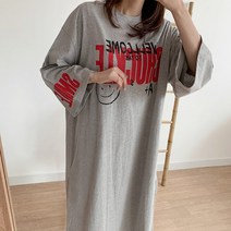 오키진 스마일 박시 롱 원피스