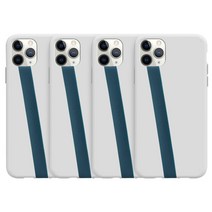 신지모루 실리콘 휴대폰 핑거 스트랩, 블루, 4개