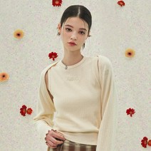 네스티팬시클럽 여성용 플루터드 볼레로 세트 F22QB402