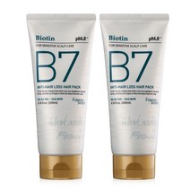 포레스트스토리 B7 약산성 탈모 헤어팩, 2개, 200ml