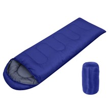 오프유 야외 침낭 겨울용 캠핑 침낭 0.95kg, 네이비, 1개