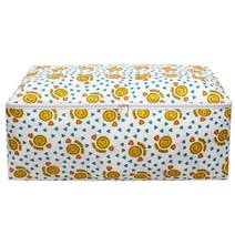 마켓에이 깔끔 방수 손잡이 이불 정리함 2XL, 옐로우스마일, 1개