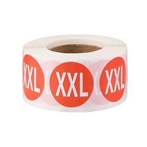 디블루 의류 사이즈 라벨스티커 XXL, 500개