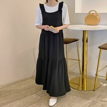 마이시즌 여성용 루네 프릴 뷔스티에 원피스