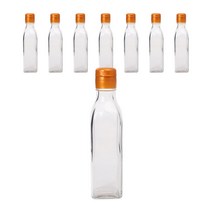 투명사각 오일병 대캡골드캡, 8개, 300ml