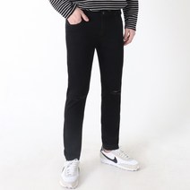 지지블랙 카엘 슬림핏 컷팅 데일리 진 팬츠