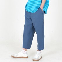 로우댓 남성용 9부 크롭 와이드 밴딩 슬랙스