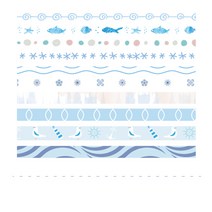 라이프백 베이직 빈티지 종이 테이프 10p, 03 블루