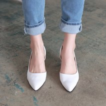 콤마슈 여성용 드라이빙 사이드 오픈 펌프스 5cm TW5241