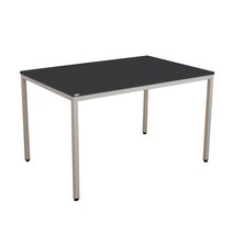 다가구 프래그마 책상 100 x 45 cm, 상판(블랙) + 프레임(아이보리)