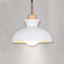 삼성인테리어조명 레트로 LED 팬던트 조명, 화이트