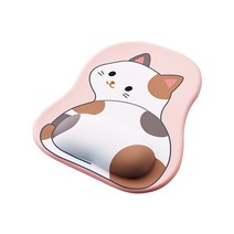 엘레컴 궁디팡팡 손목 보호 마우스패드, 고양이, 1개