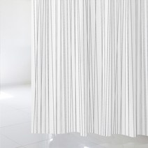 디자인수풀 샤워 커튼 SC657 L 1800 x 1880 mm + 스테인리스 고리 12p + 화이트 커튼봉 세트, 1세트, 멀티(혼합)컬러