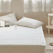 아르페지오베이직 워시드 고밀도워싱 100수 코튼 누빔패드, 스노우