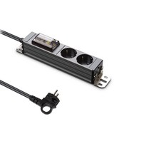 현대일렉트릭 알루미늄 고용량 누전차단 2구 서버탭 티타늄 HDSVAL-GN25T, 5m, 1개