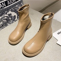 에어 발끝 라운드 숏부츠