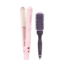 보다나 프리볼트 판고데기 VS20WPRFV + 고져스 볼륨 브러쉬 세트, 핑크바닐라(고데기), VS20WPRFV(고데기)