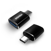 호후 USB 3.2 Gen1x1 A to C타입 젠더 OTG 변환 블랙 A2C
