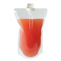 생활을그리다 음료 투명 스파우트 파우치 15 x 23 cm 600ml, 50개