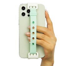 윌비 클립온2 소프트 미니 핸드 스트랩 핑거 그립 홀더, 민트, 1개
