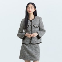 미쏘 여성용 트위드 바인딩 자켓