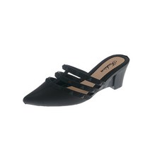 여성용 플립플랍 미들굽 웨지힐 샌들