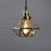 삼성인테리어조명 골드스테인 투명 유리갓 1등 인테리어 엔틱 클래식 펜던트 조명, 혼합색상