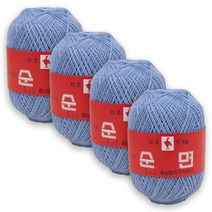 타조 순면 30수 구정뜨개실 4p, 106 스카이