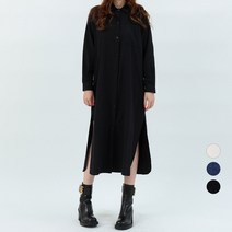 엘쏘 카라 셔츠 롱 가디건 원피스