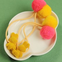 비단길 이니드 폼폼이 머리끈